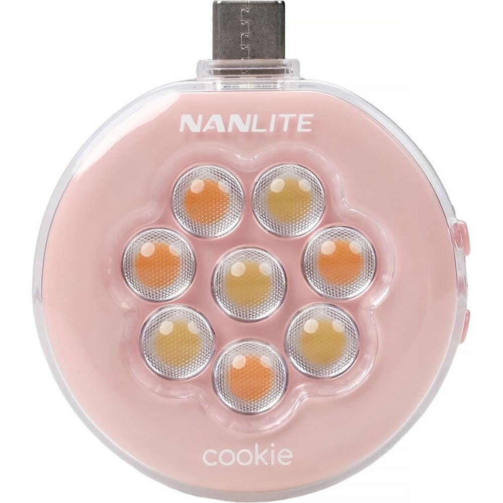 Nanlite Cookie LED Mini Light (rosa corallo)