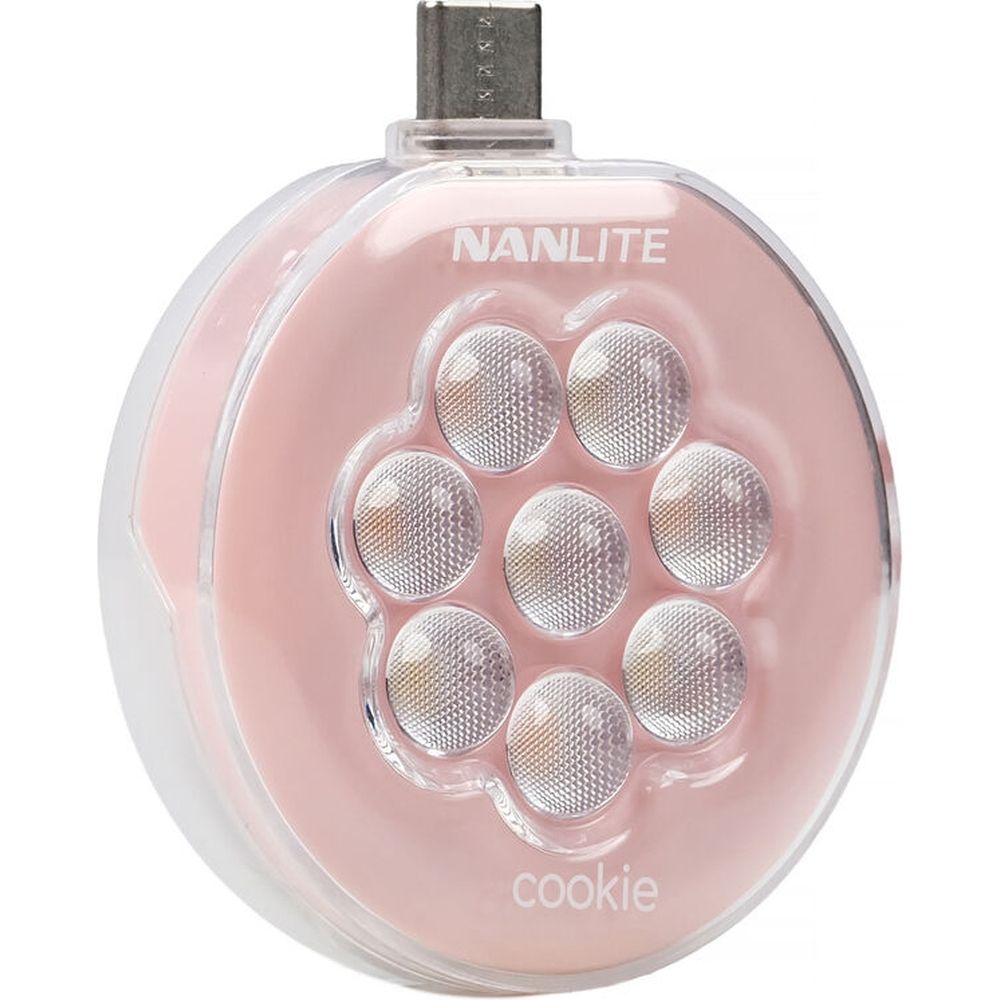 Nanlite Cookie LED Mini Light (rosa corallo)