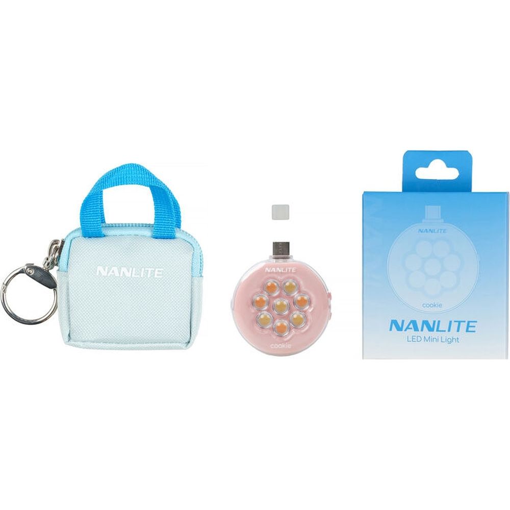Nanlite Cookie LED Mini Light (rosa corallo)