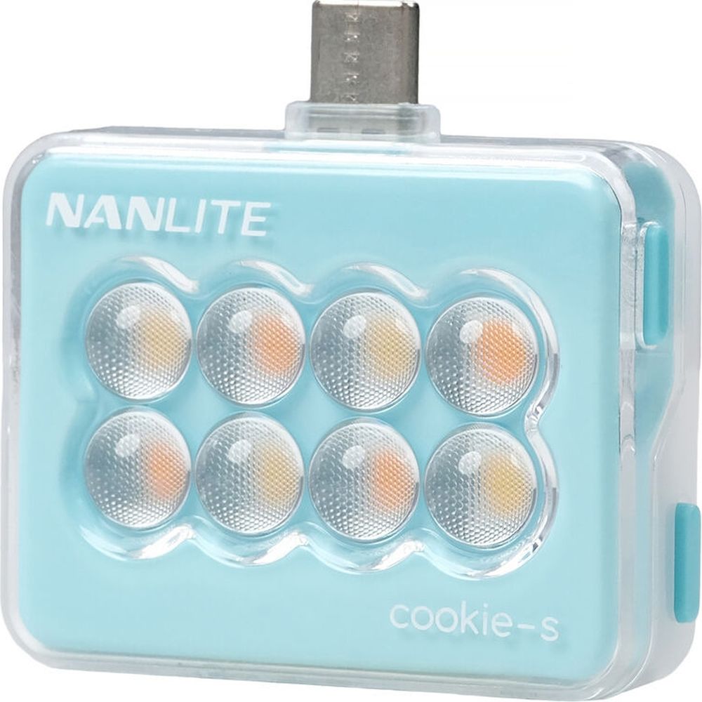 Nanlite cookie-s LED Mini Light (blu ciano)