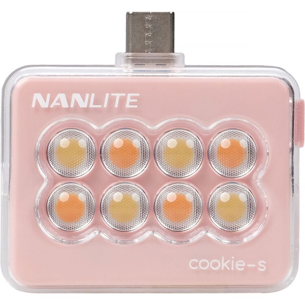 Nanlite cookie-s LED Mini Light (rosa corallo)