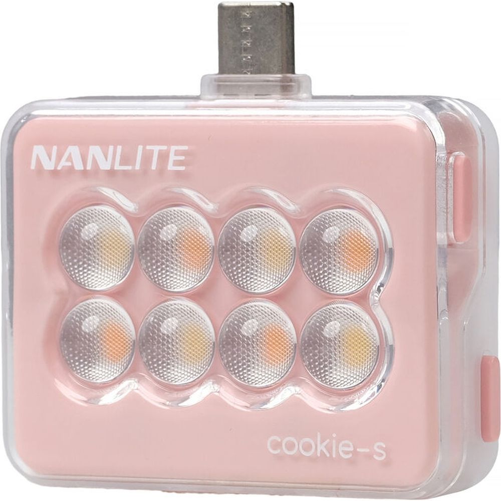 Nanlite cookie-s LED Mini Light (rosa corallo)