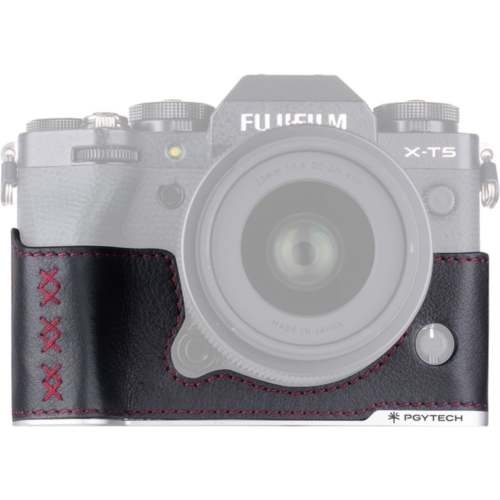 PGYTECH Leather Fotocamera Custodia per Fujifilm X-T5 – Midnight Nero