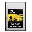 Lexar Pro Oro 2TB 4.0 CFexpress Type A VPG400 - R1800/W1650 MB/s