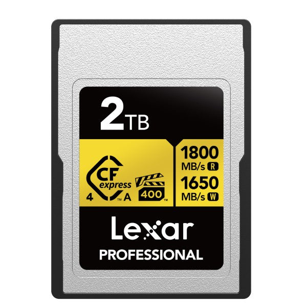 Lexar Pro Oro 2TB 4.0 CFexpress Type A VPG400 - R1800/W1650 MB/s
