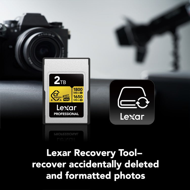 Lexar Pro Oro 2TB 4.0 CFexpress Type A VPG400 - R1800/W1650 MB/s
