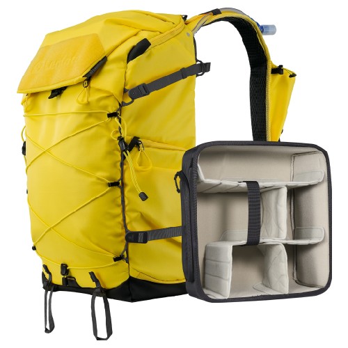 Leofoto Backup Series Zaino 35L Giallo incl.... Medium Divider
