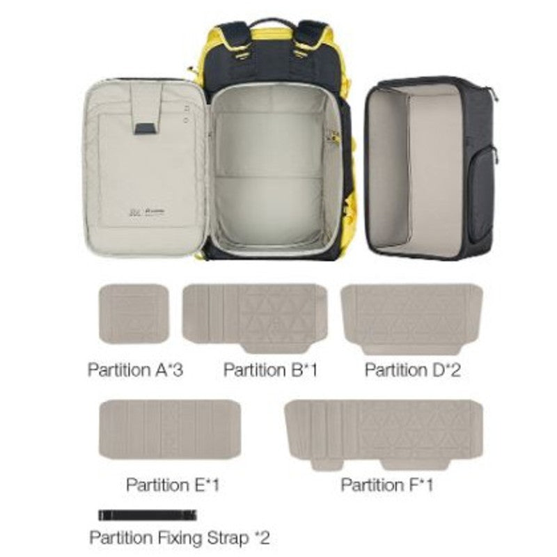 Leofoto Backup Series Backpack 35L Yellow Incl. Large Divider