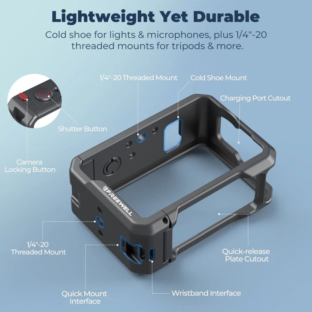Gabbia Freewell DJI Osmo Action 6 Creator Pro