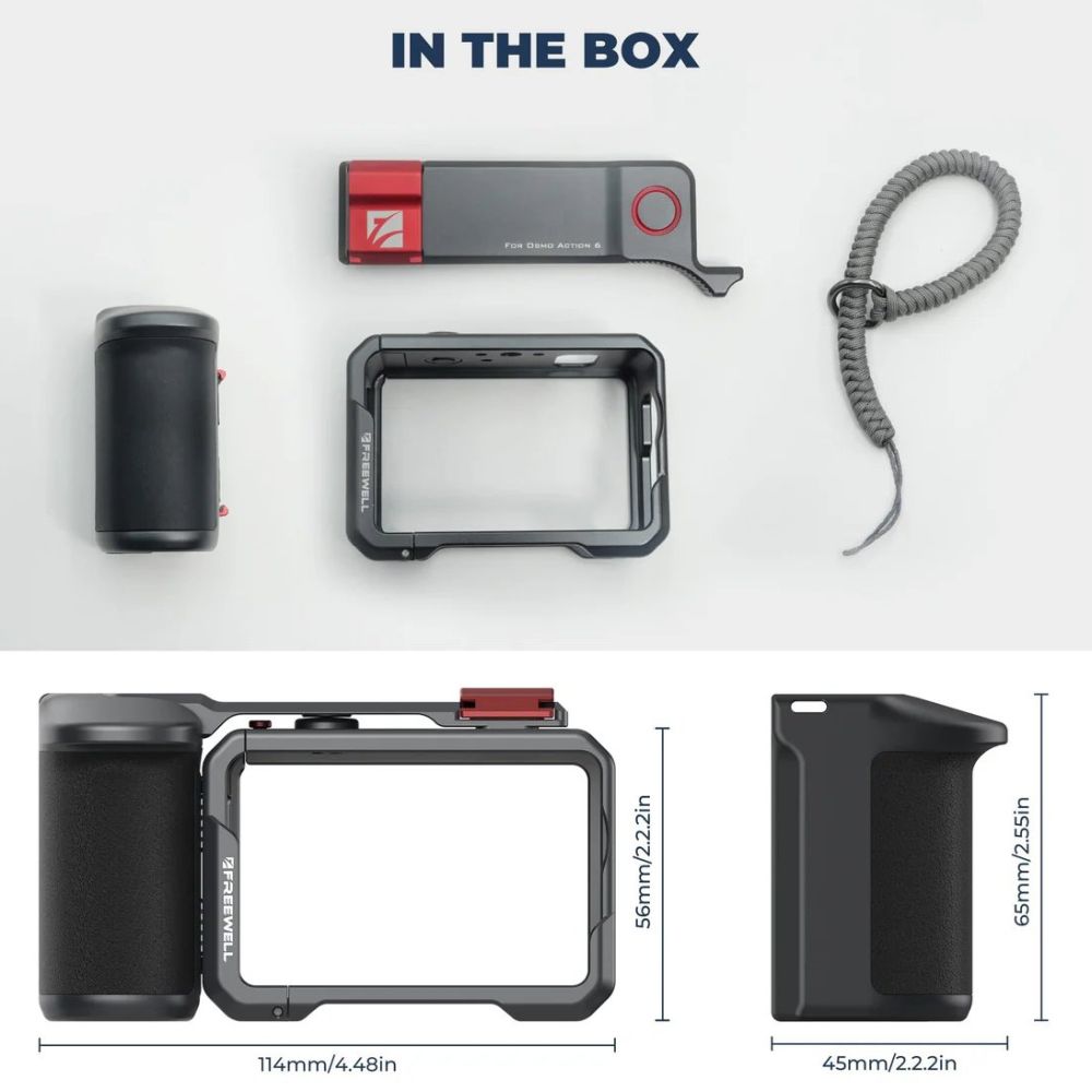 Gabbia Freewell DJI Osmo Action 6 Creator Pro