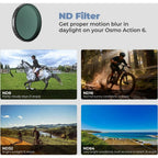 Freewell DJI Osmo Action 6 Filters - Standard Day - 4 pack