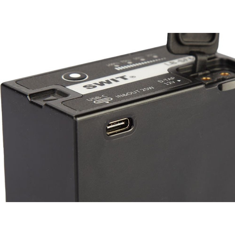 SWIT LB-SF65C 65Wh NP-F-type DV battery with 12V D-tap and USB-C is Sony L-series compatible