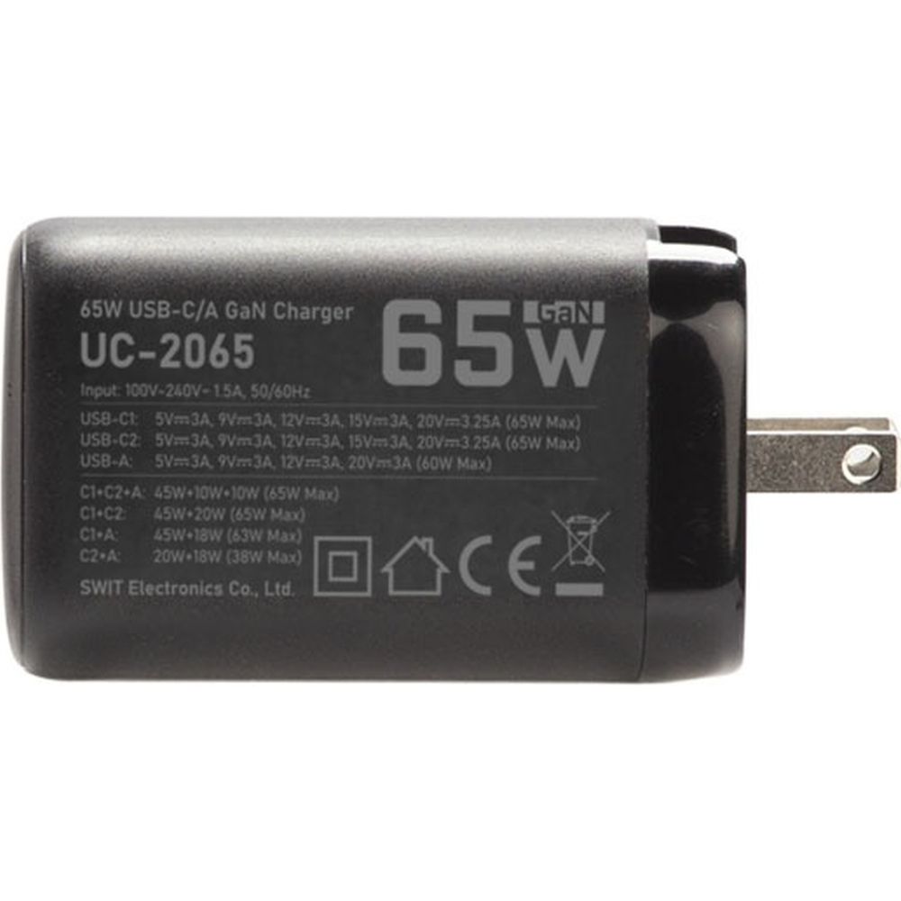 SWIT UC-2065 2x USB-C + 1x USB-A 65W Fast USB-C Charger
