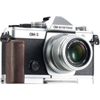 SmallRig 5563 L-Shaped Mount Plate with Wooden Handle for OM SYSTEM OM-3