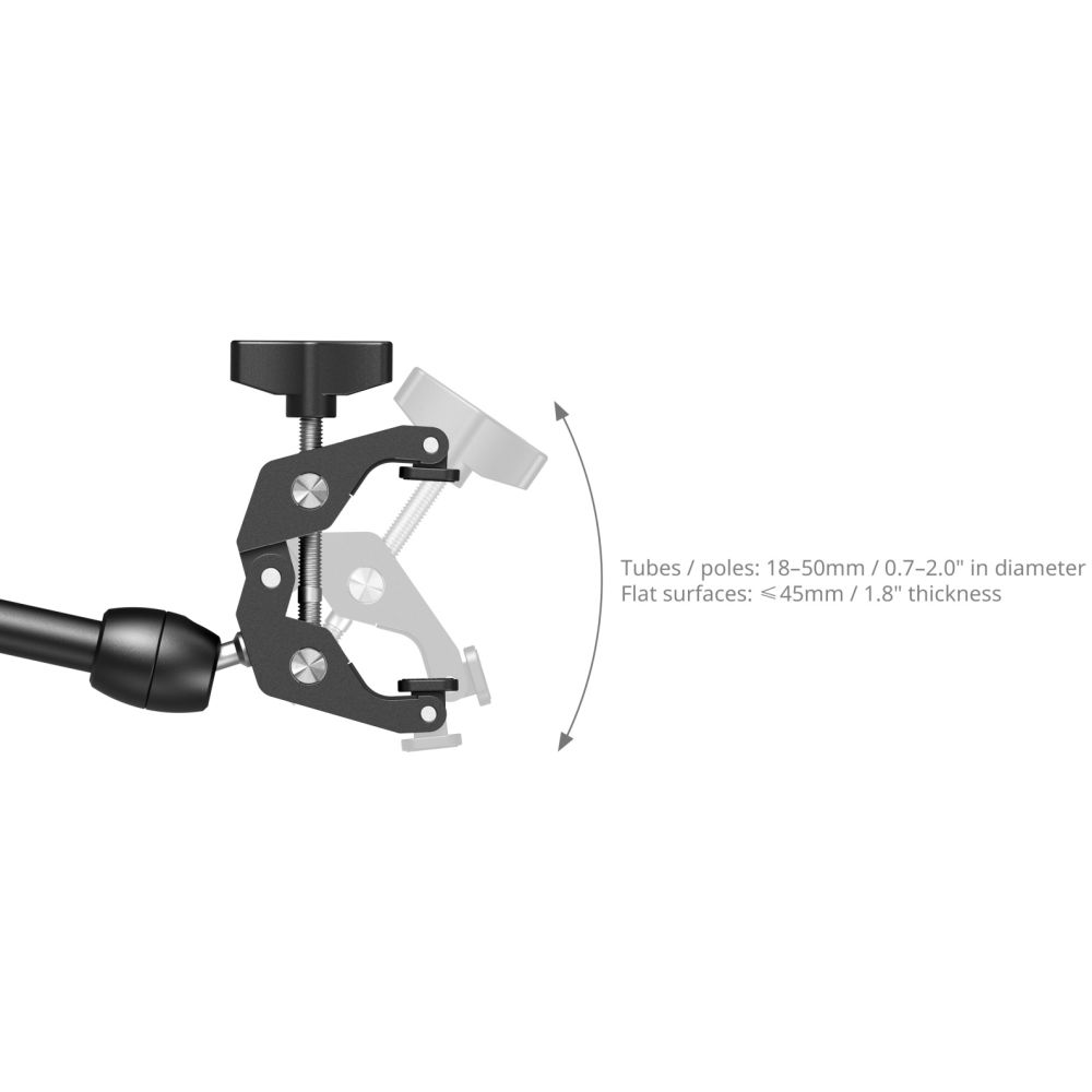 SmallRig 5624 Kit braccio magico da tavolo con morsetto a forma di granchio