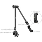SmallRig 5624 Kit braccio magico da tavolo con morsetto a forma di granchio