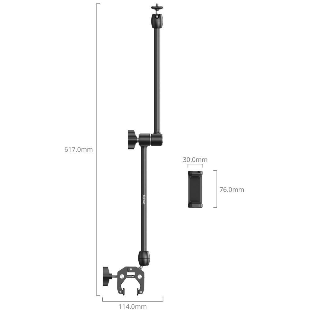 SmallRig 5624 Kit braccio magico da tavolo con morsetto a forma di granchio