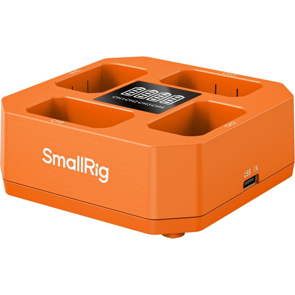 Caricabatterie per batteria a quattro canali per fotocamera SmallRig 5749 per NP-FW50