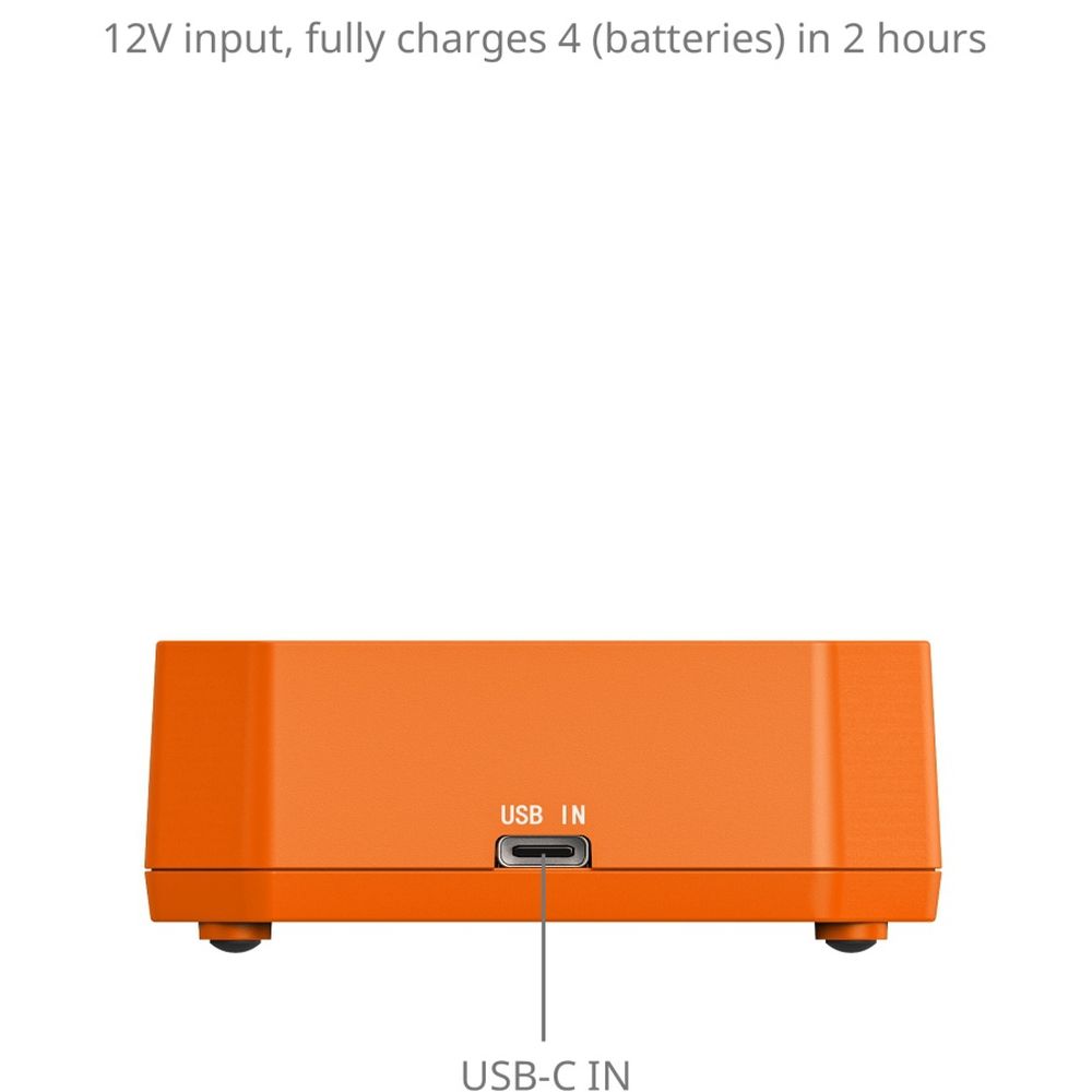 Caricabatterie per batteria a quattro canali per fotocamera SmallRig 5749 per NP-FW50