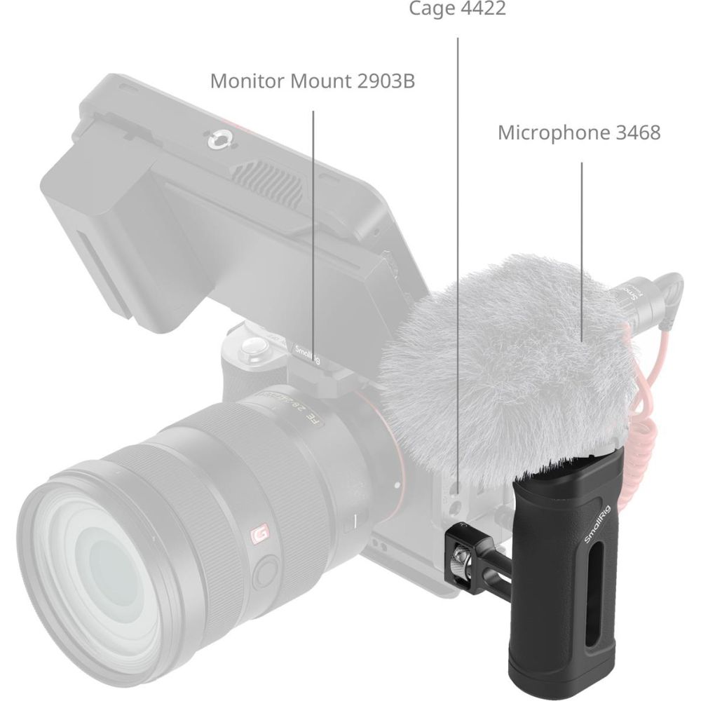 SmallRig 5946 mini maniglia laterale con vite di posizionamento da 1/4"-20