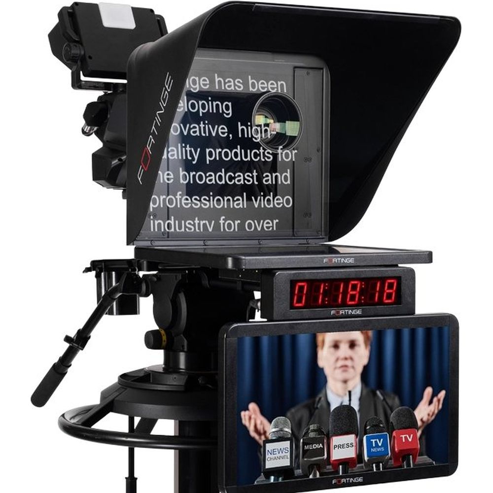 Teleprompter da studio Fortinge ERA LITE 19-SDI da 19 pollici con soluzione SDI