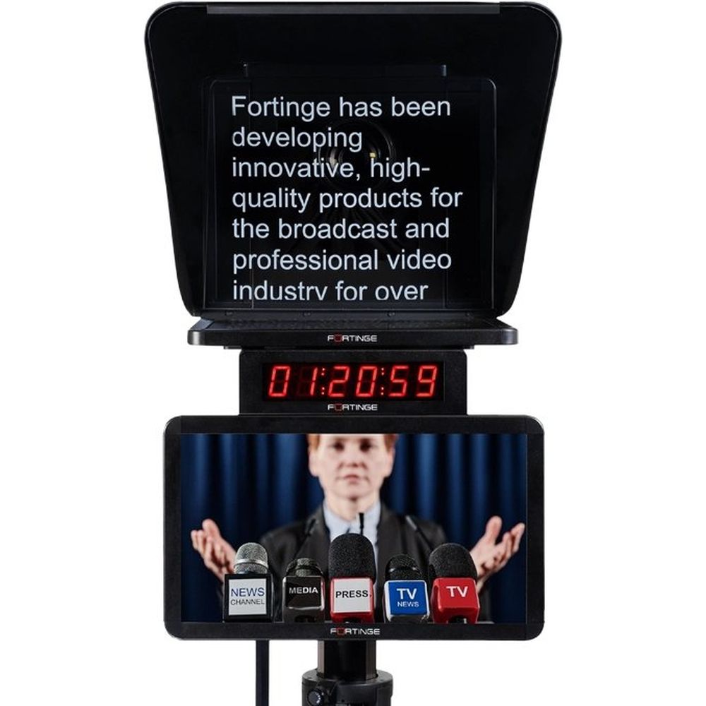 Teleprompter da studio Fortinge ERA LITE 21-SDI da 21 pollici con soluzione SDI
