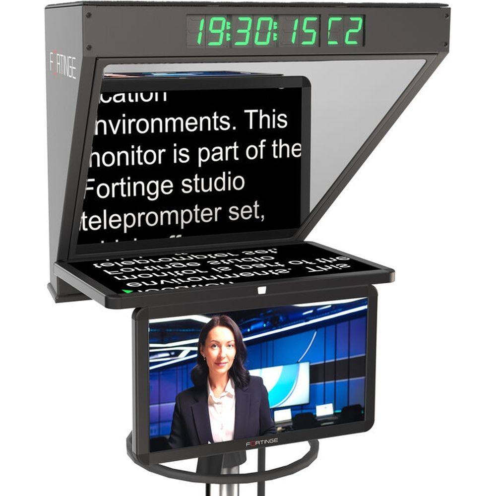 Fortinge ROBO 21-SDI 21 inch studio teleprompter with sdi in/out for ptz cameras