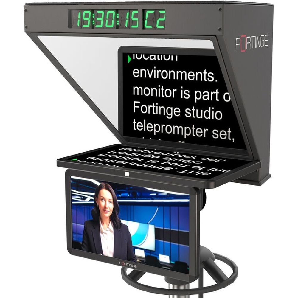 Fortinge ROBO 21-SDI 21 inch studio teleprompter with sdi in/out for ptz cameras