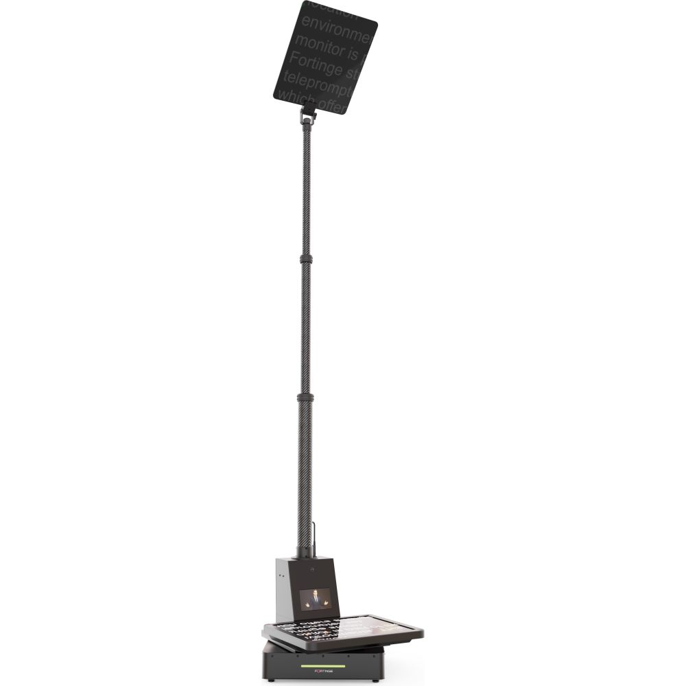 Teleprompter da palco motorizzato doppio ad alta luminosità Fortinge MOBO 19-HB da 19 pollici