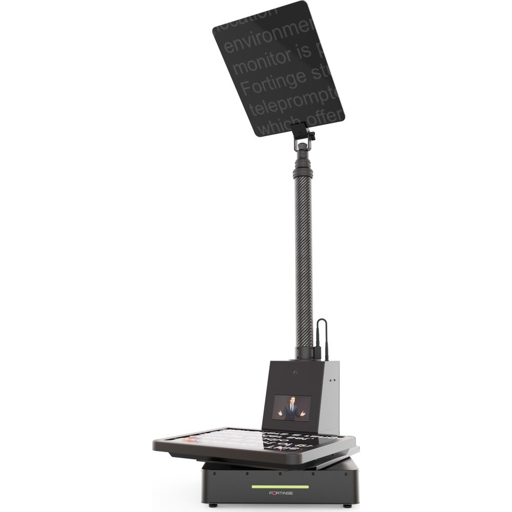 Fortinge MOBO 19-D-HB-SDI 19 inch high brightness dual motorised, dual stage teleprompter with sdi in & out