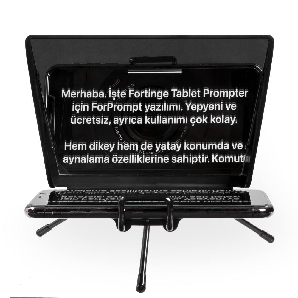 Teleprompter Mobile Fortinge MIA-XL per DSLR, Smartphone e PC