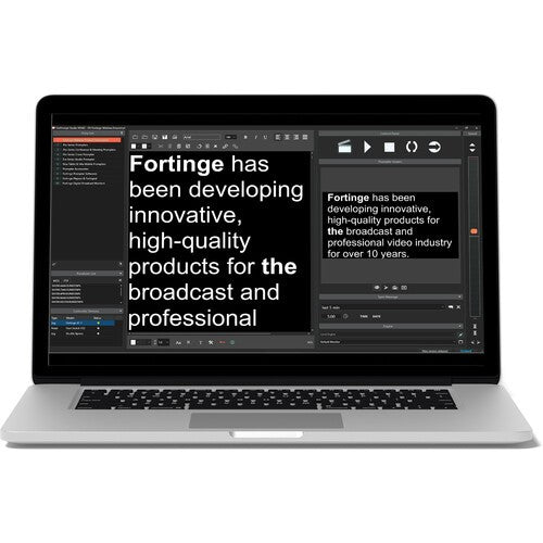 Software Teleprompter Fortinge ForPrompt Studio - Versione Download