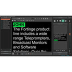 Software Teleprompter Fortinge ForPrompt Studio - Versione Download