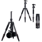 Rollei Compact Traveler No.1 Carbon Tripod Travel Tripod V2 - Black