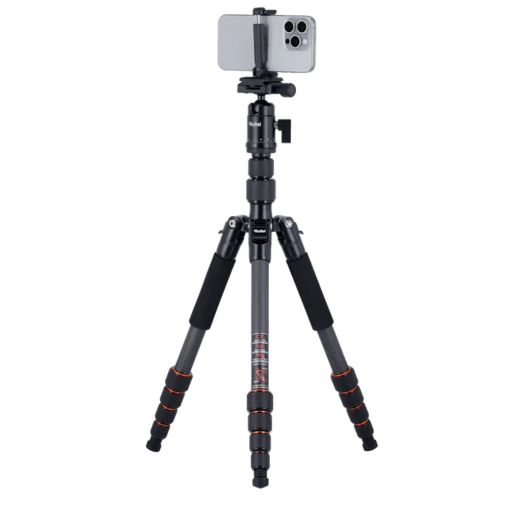 Rollei Compact Traveler No.1 Carbon Tripod Travel Tripod V2 - Black