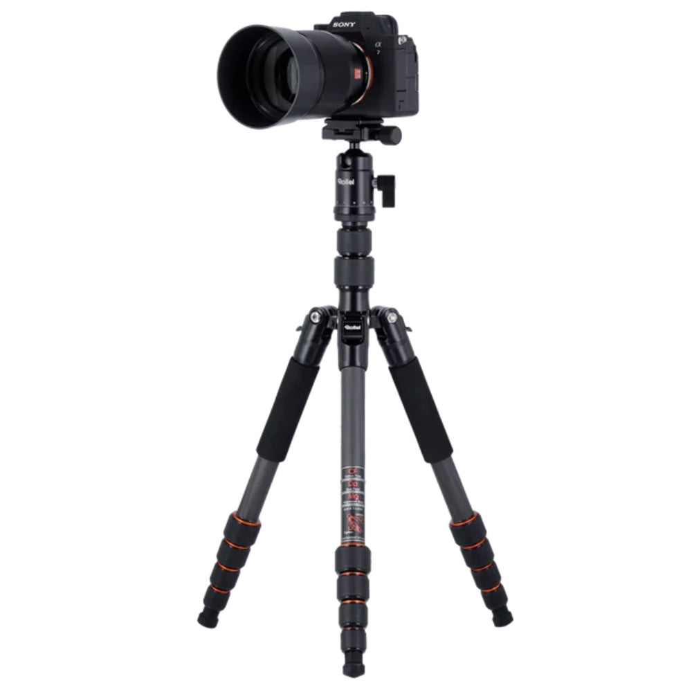 Rollei Compact Traveler No.1 Carbon Tripod Travel Tripod V2 - Black