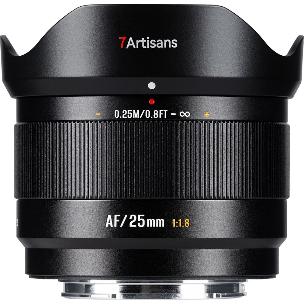 7Artisans AF 25mm f/1.8 APS-C Fuji FX-attacco Nero