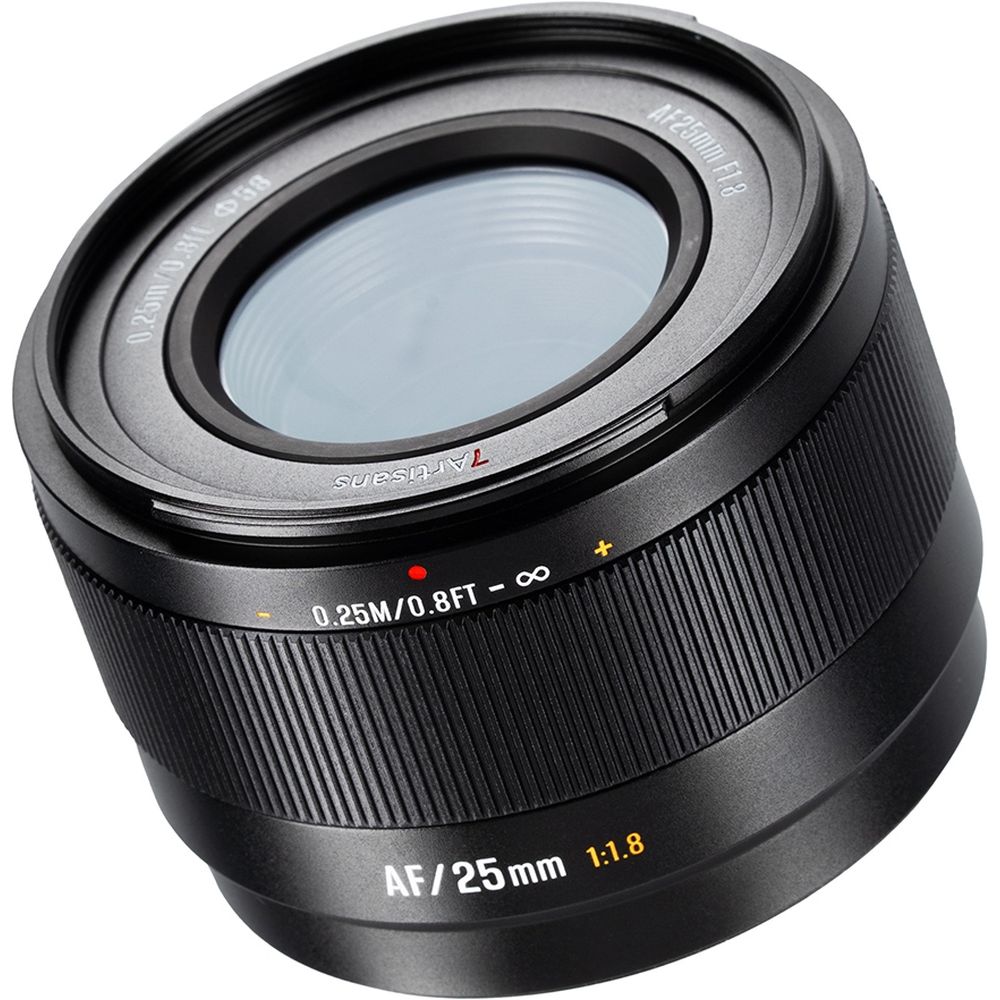 7Artisans AF 25mm f/1.8 APS-C Fuji FX-attacco Nero
