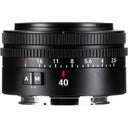 Obiettivo 7Artisans AF 40mm f/2.5 con attacco Sony E, colore nero.