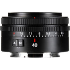 Obiettivo 7Artisans AF 40mm f/2.5 con attacco Sony E, colore nero.