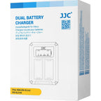 JJC Nikon DCH-EL14TC Caricabatteria doppio USB-C (per Nikon EN-EL14/EN-EL14A)