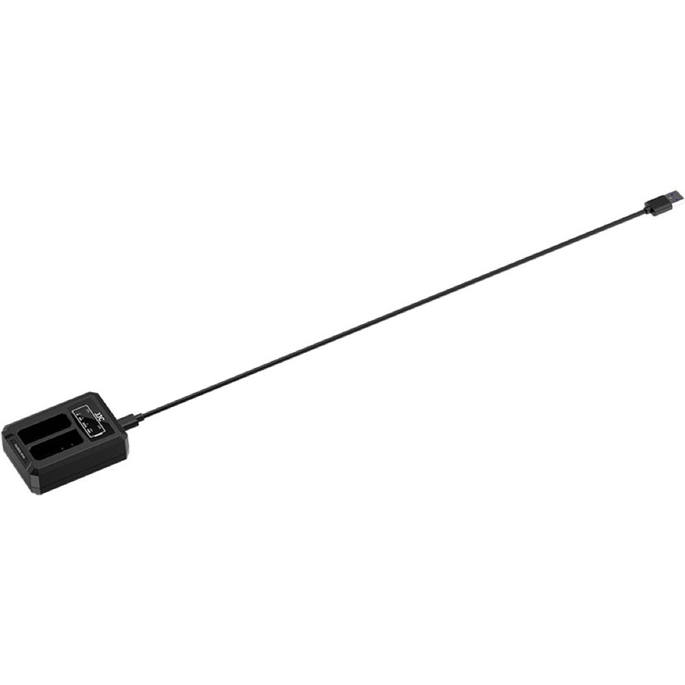 JJC Nikon DCH-EL14TC Caricabatteria doppio USB-C (per Nikon EN-EL14/EN-EL14A)