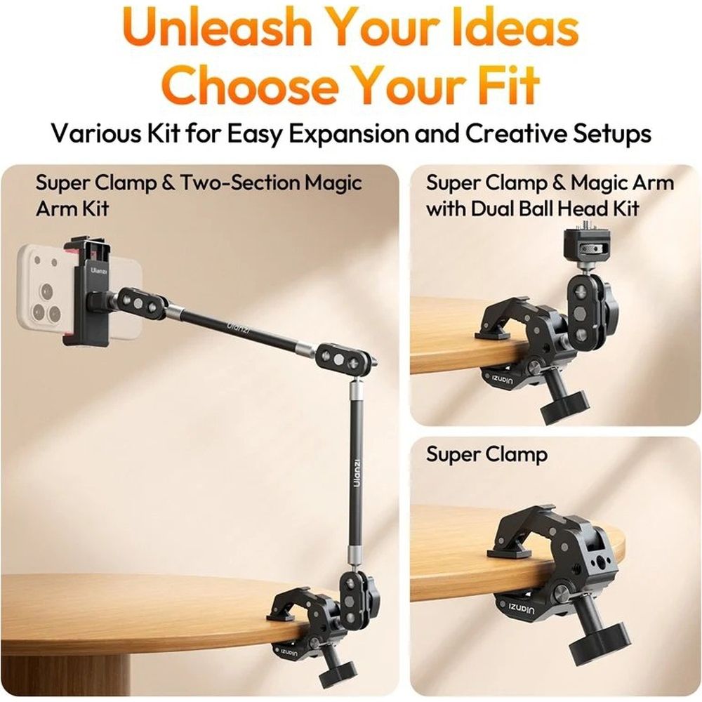 Ulanzi CO78 Magic Arm Kit (Super Clamp & Two-Section Magic Arm Kit)