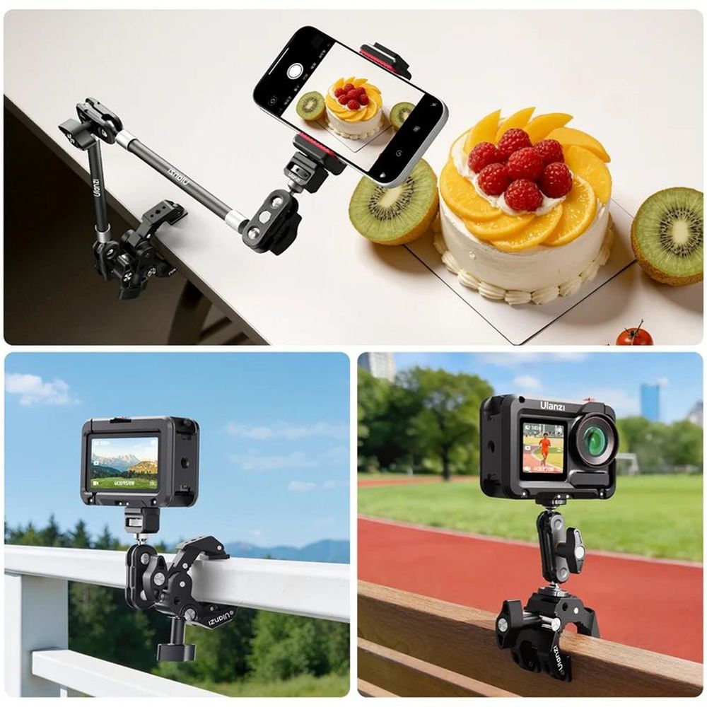 Kit pod Ulanzi CO78 Super Clamp (Super Clamp e Magic Arm con kit testa a doppia sfera)