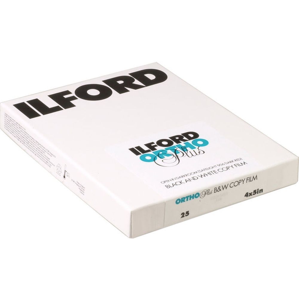 Pellicola Ilford Ortho Plus 4x5, 25 fogli