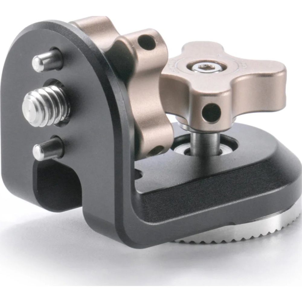 Adattatore a rosetta ad angolo retto Tilta da 1/4"-20 con perni di posizionamento - Nero