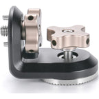 Adattatore a rosetta ad angolo retto Tilta da 1/4"-20 con perni di posizionamento - Nero