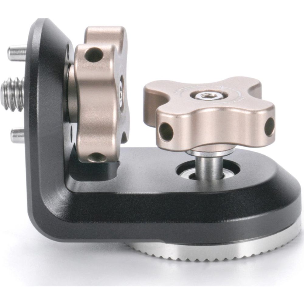 Adattatore a rosetta ad angolo retto Tilta da 1/4"-20 con perni di posizionamento - Nero