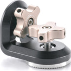 Adattatore a rosetta ad angolo retto Tilta da 1/4"-20 con perni di posizionamento - Nero