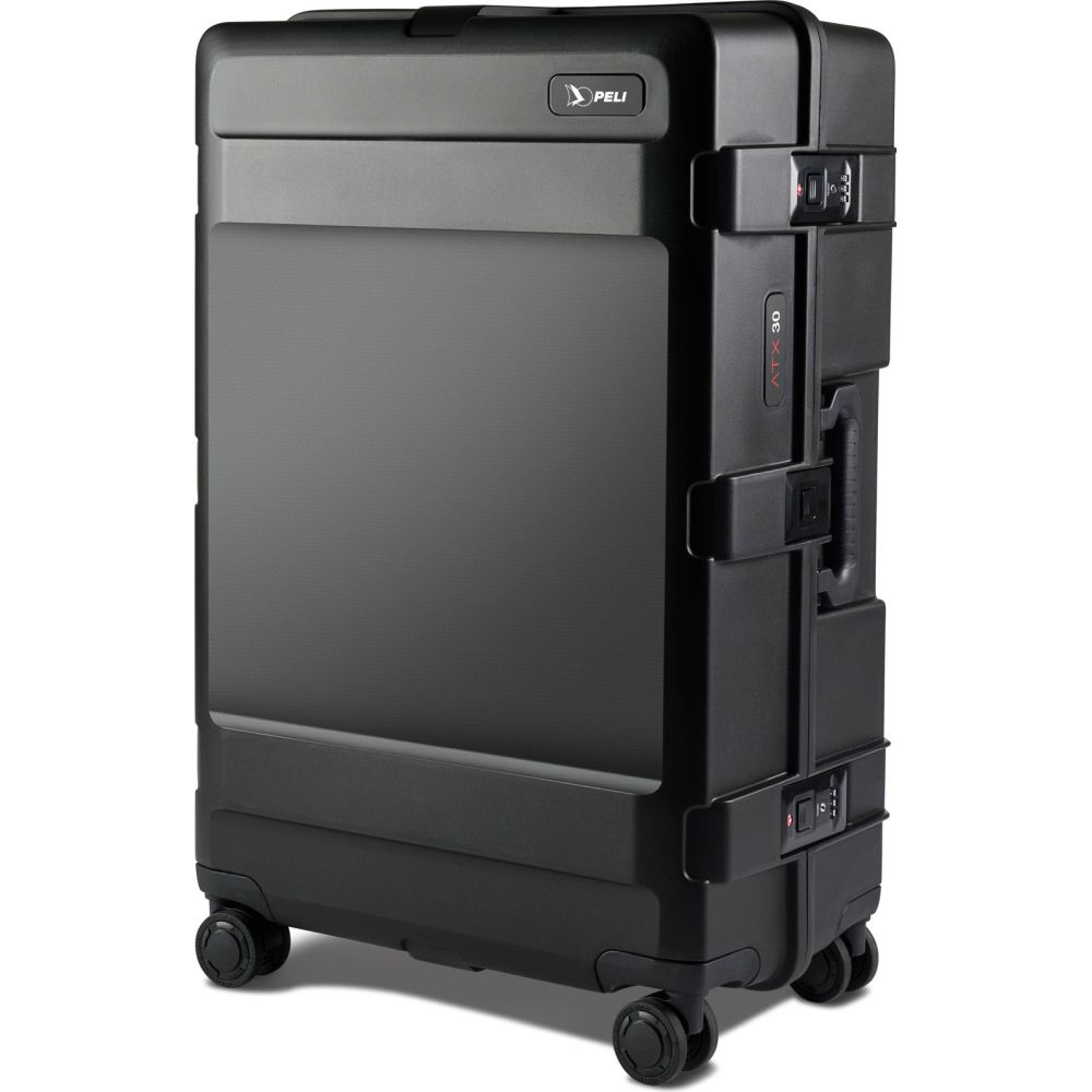 Peli ATX TRVL Valigia da viaggio rigida Large, nera, per stivaggio immediato